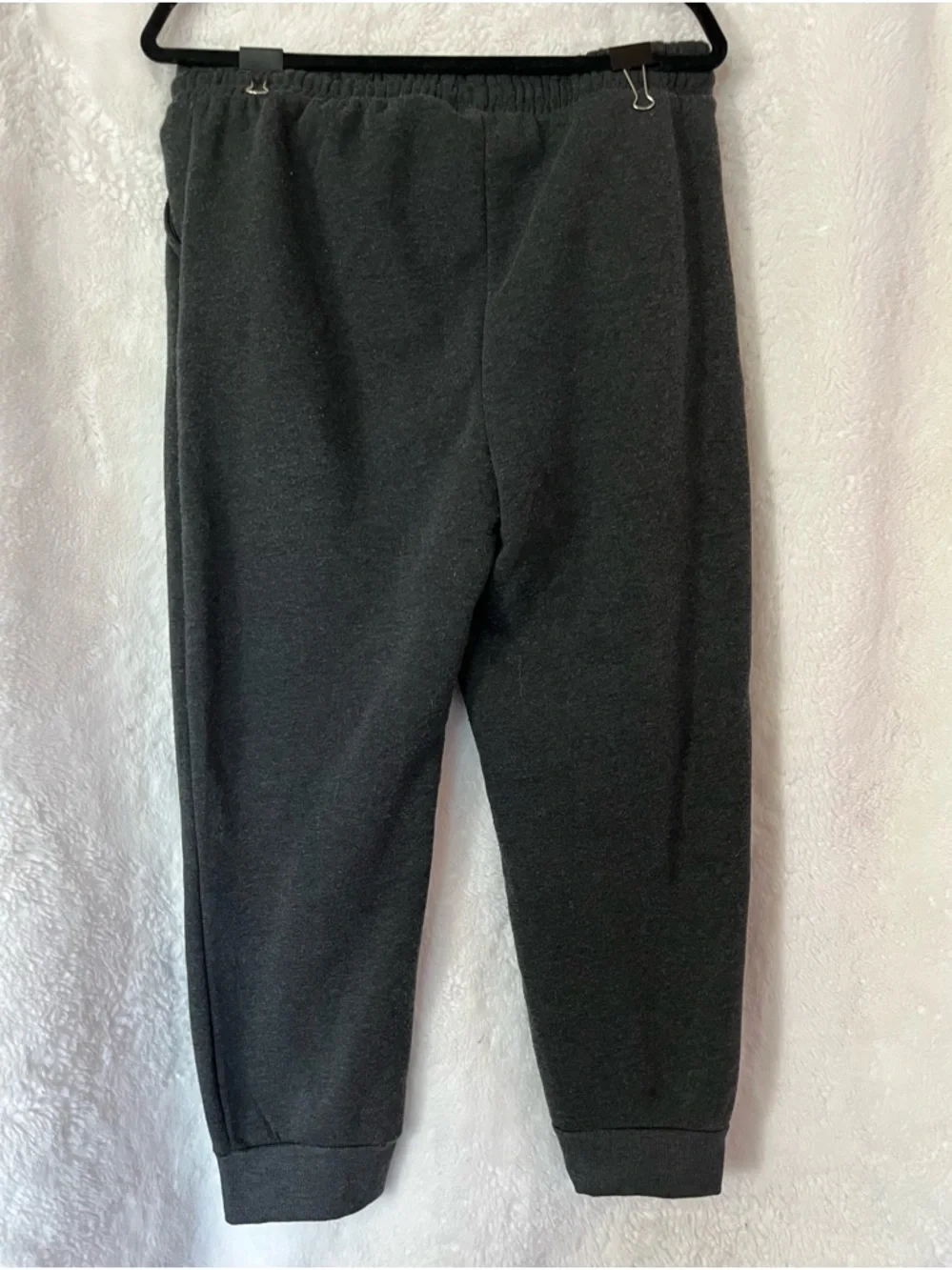 Women's Black Drawstring Jogger Sweatpants - Picture 2 of 2